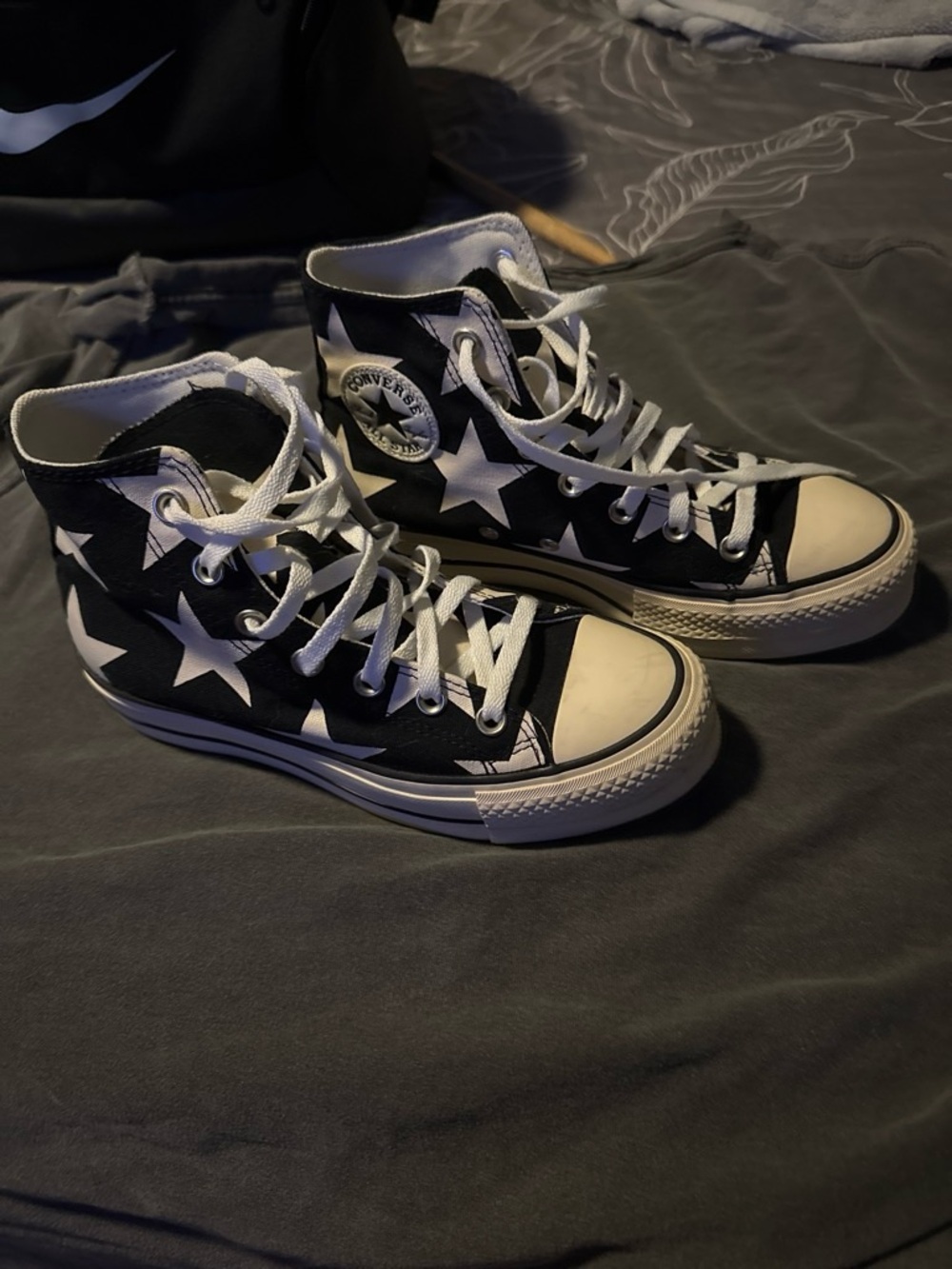 Converse Large Stars high-top platform shoes